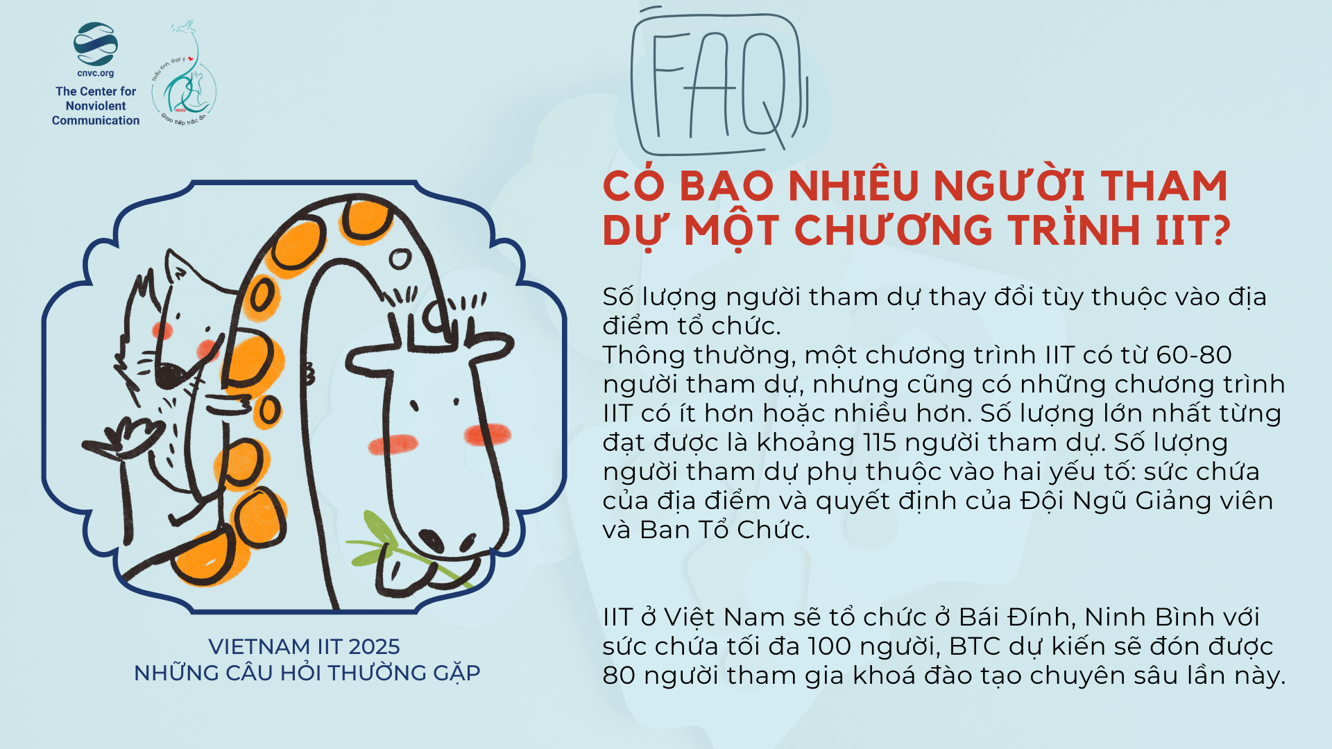[FQA] 4. Có bao nhiêu người tham dự 1 chương trình IIT? | How many people attend an IIT?