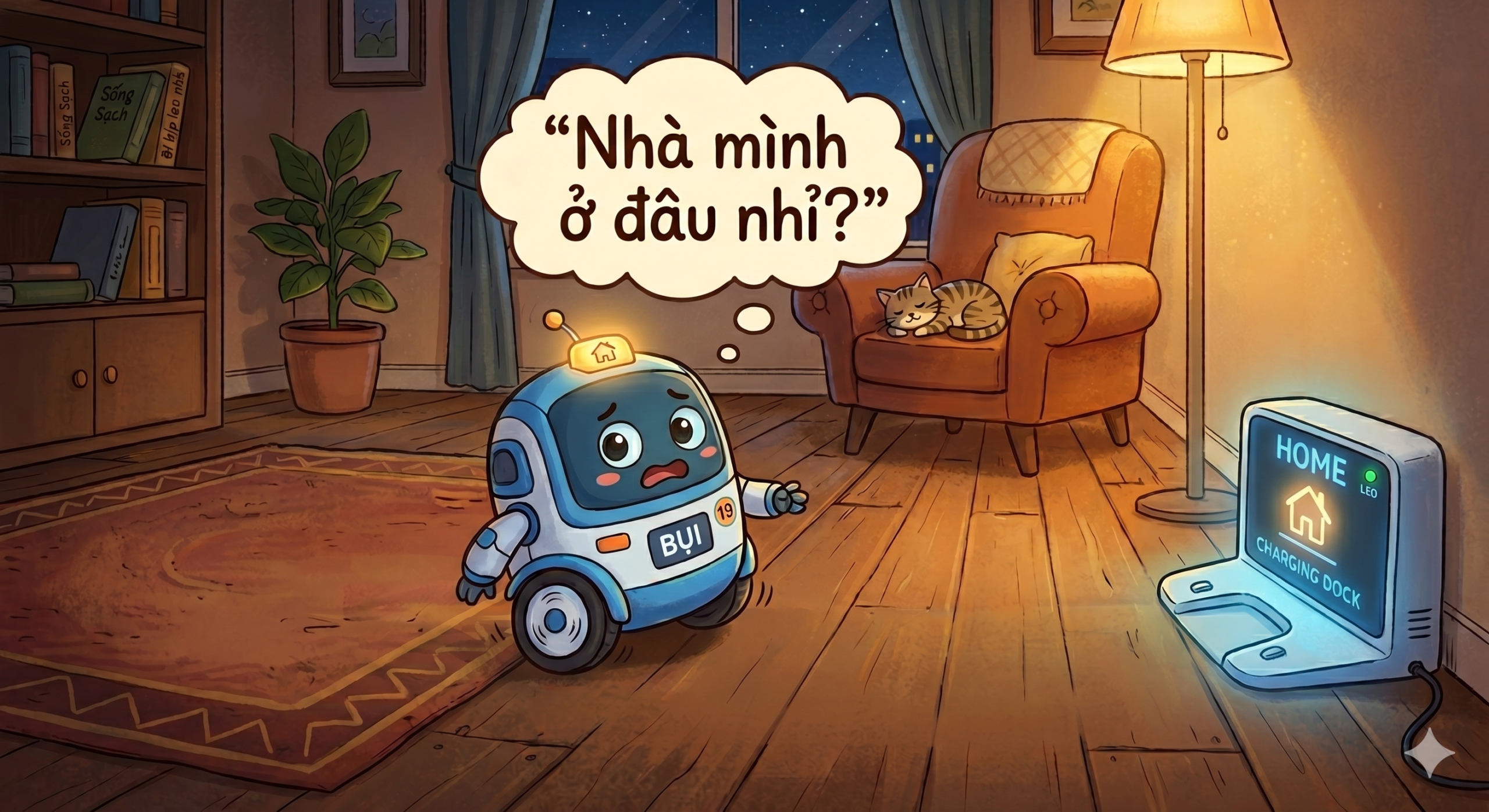Robot lạc đường!